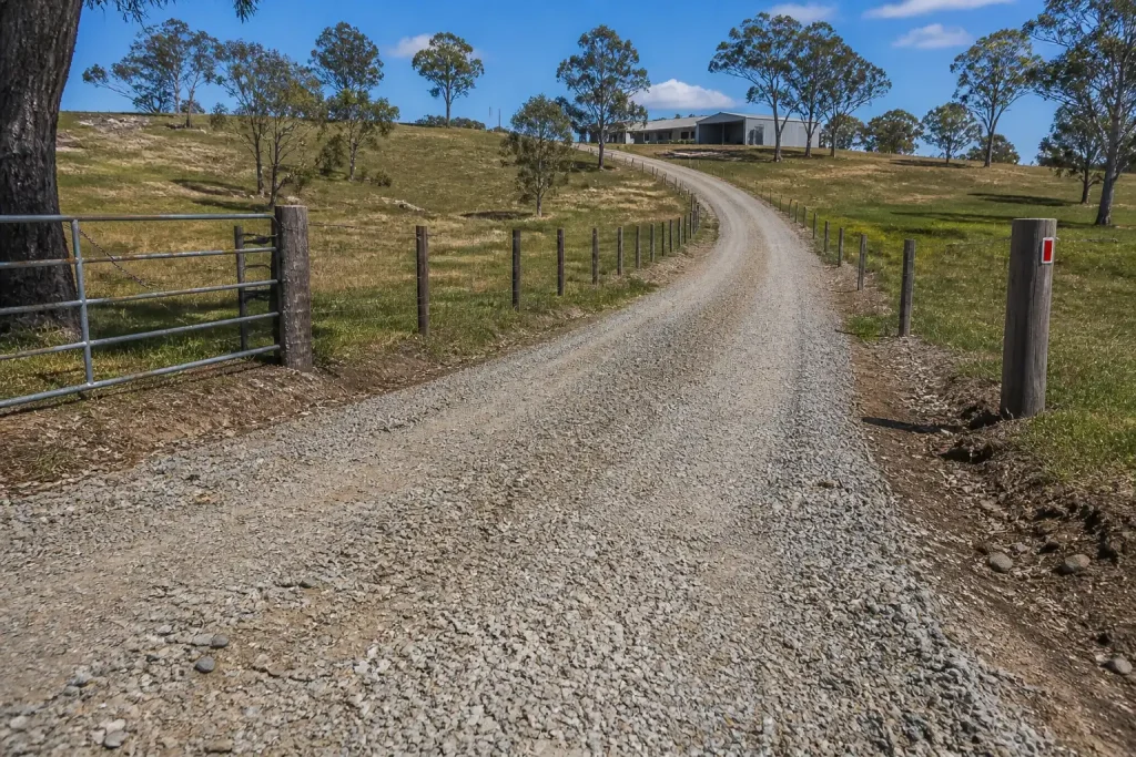 rural driveway excavation